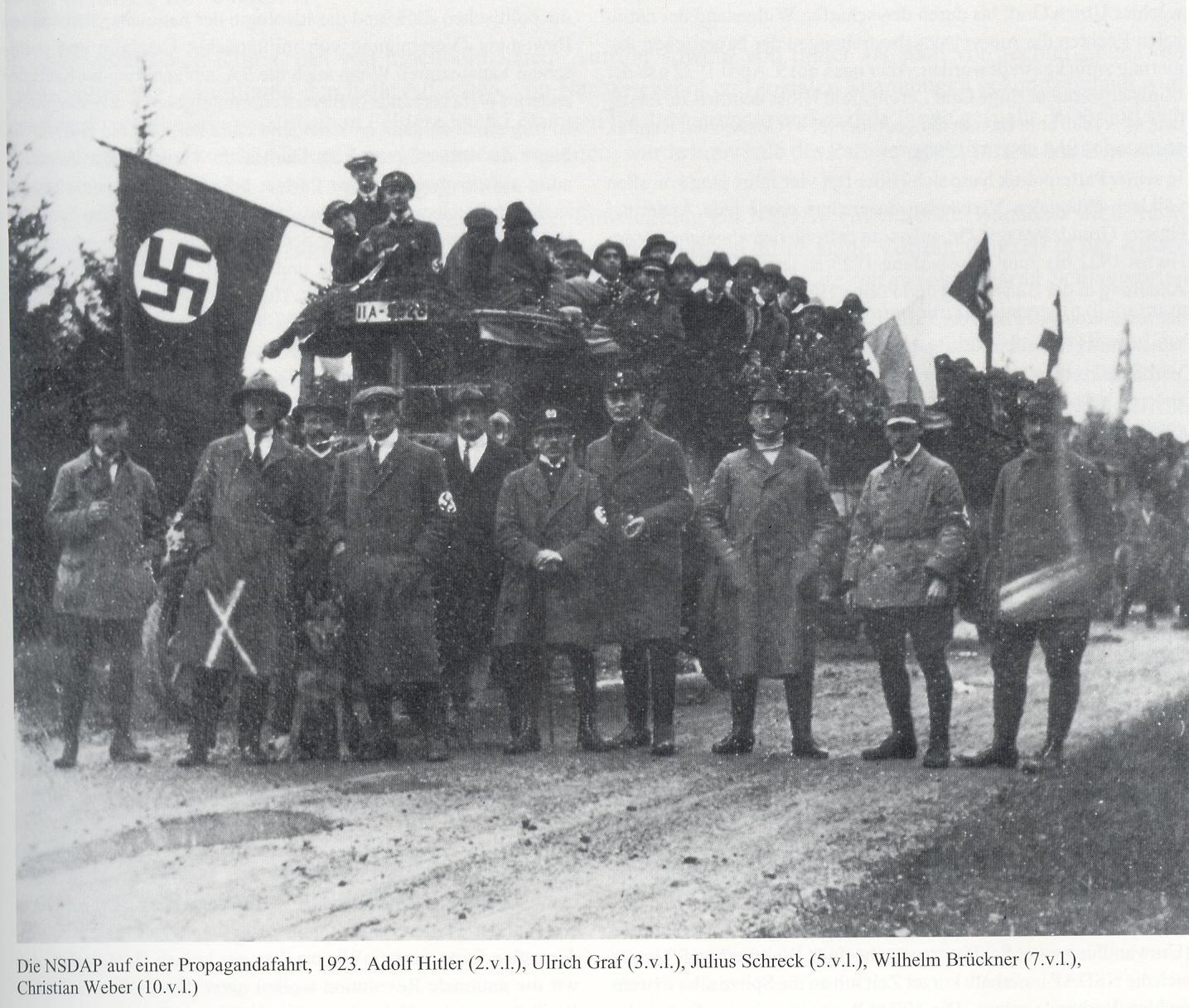 Hitler auf Propagandawallfahrt 1923
